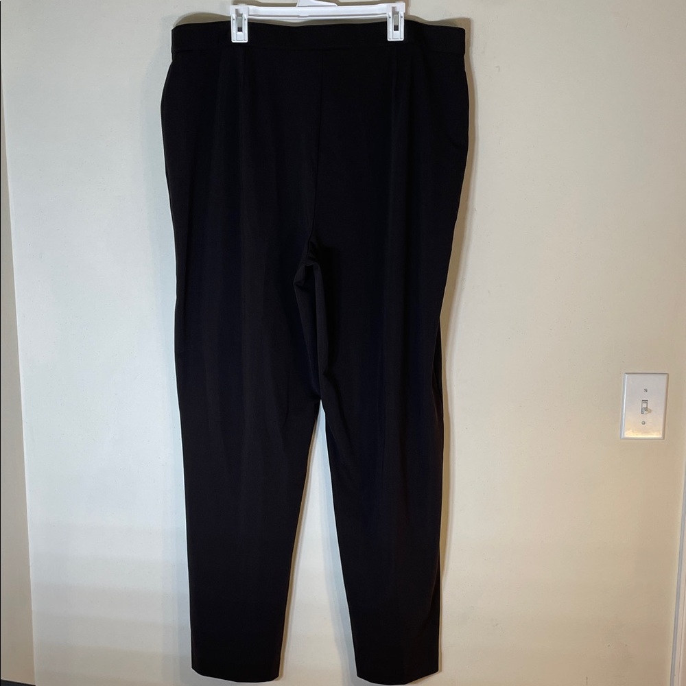 Avenue Dark Brown Classic Fit Stretch Trousers. 22 Tall. NWT. - Picture 7 of 9
